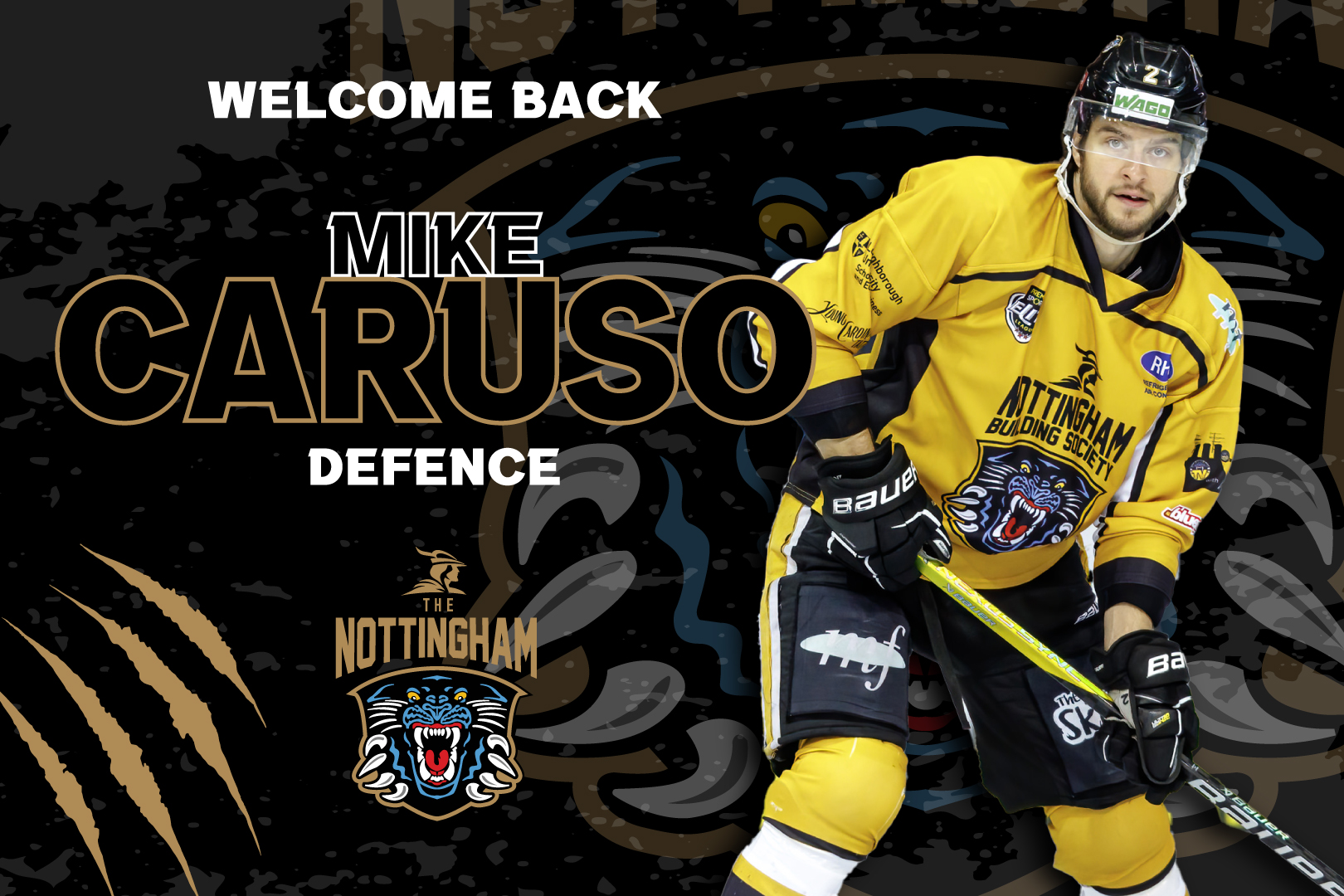 PANTHERS CONFIRM RETURN OF DEFENCEMAN CARUSO Nottingham Panthers